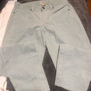 J. Crew Toothpick Pants in Light Blue